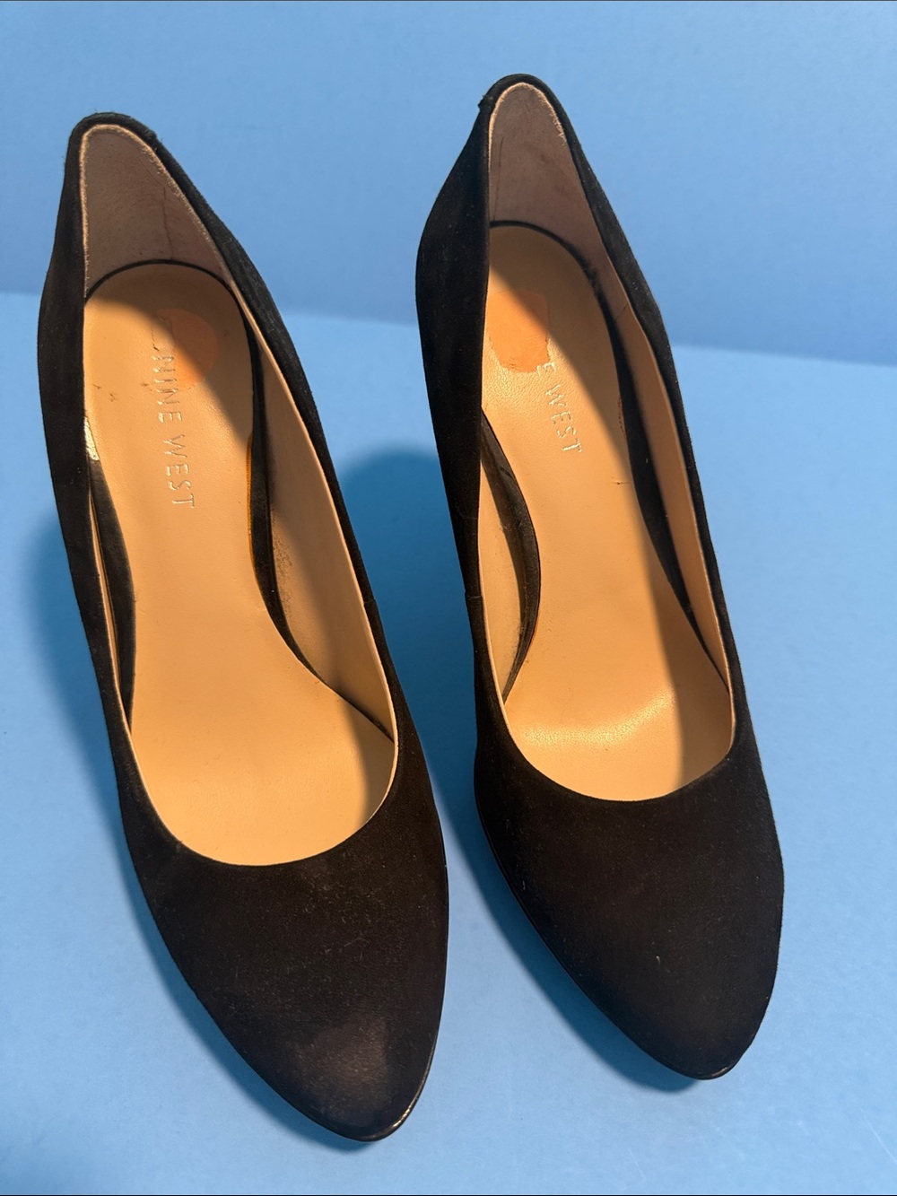 Nine West Black Suede Pointed Pumps - Classic Office Heels